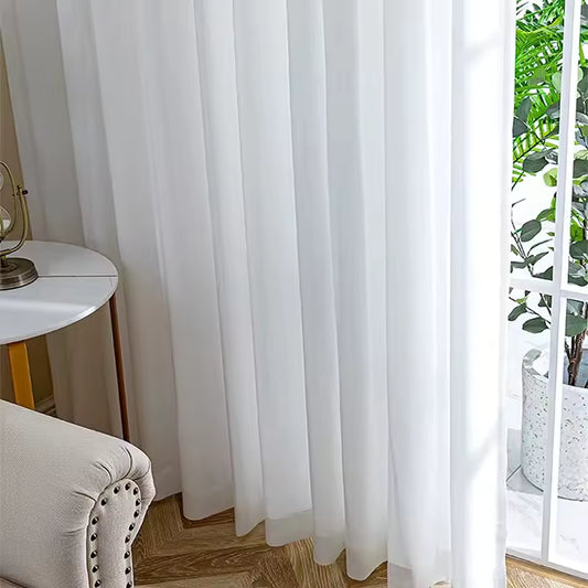 High-quality white tulle with thick thread - clean design